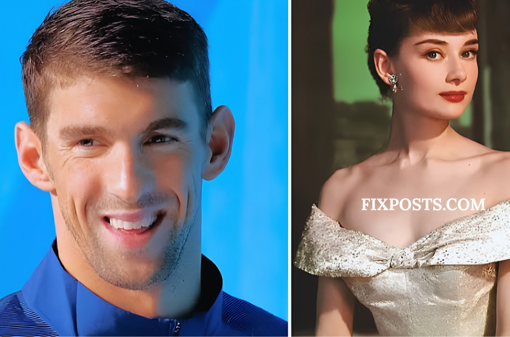 Audrey Hepburn and Michael Phelps